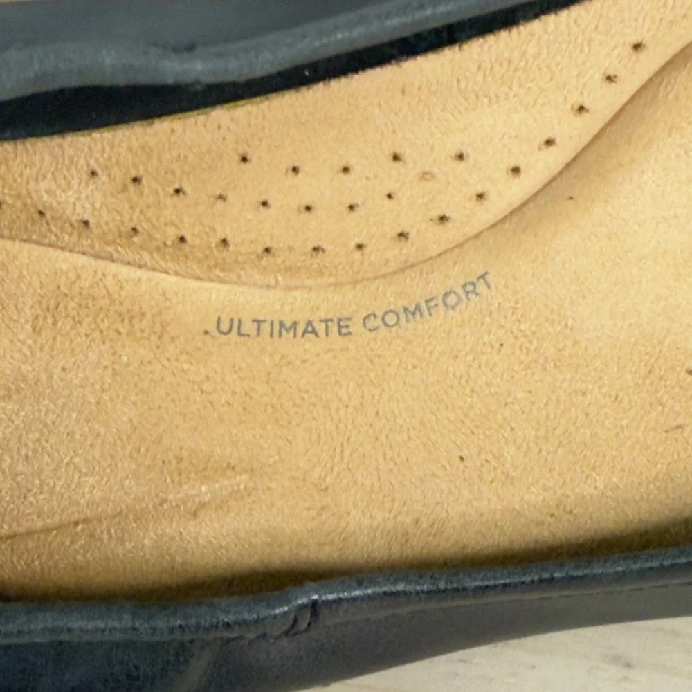 Clarks Collection Women's Shoes Blue Leather Mary Jane Flats Size 10M‎